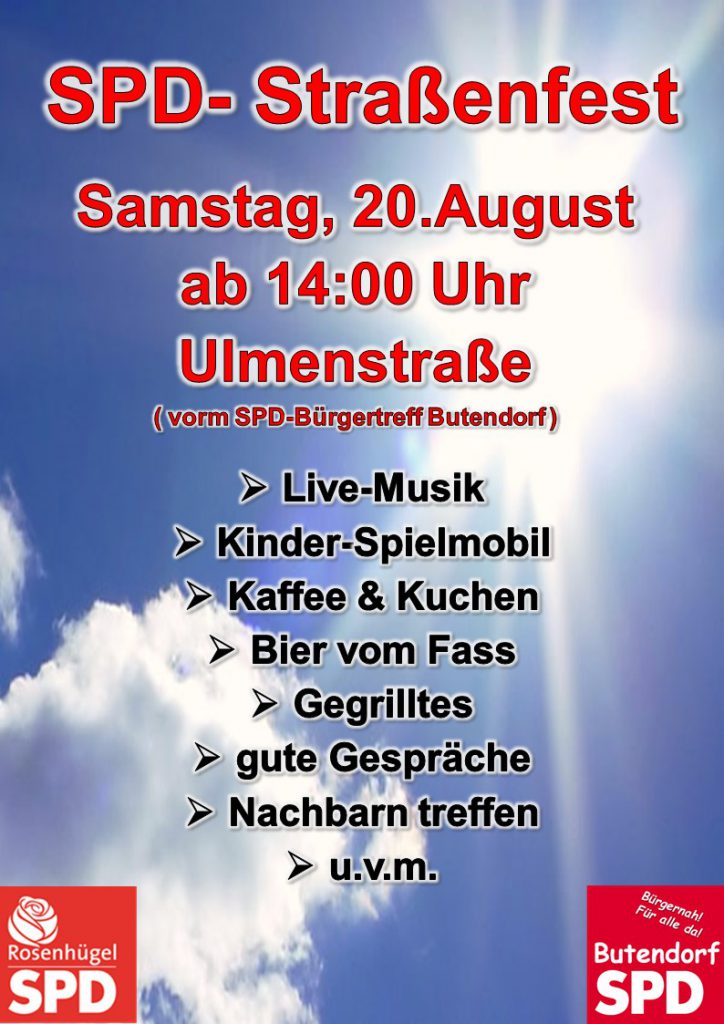 Plakat SPD- Straßenfest 2