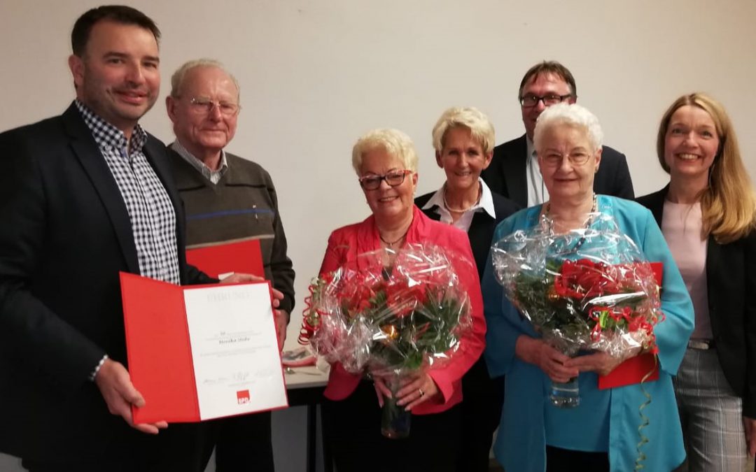 „Die Rosenhügeler SPD ehrte ihre Jubilare  – Ursula Ansorge mit der Willy-Brandt-Ehrenmedaille ausgezeichnet“
