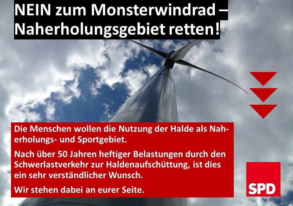 Nein zum Monsterwindrad – Naherholung retten!