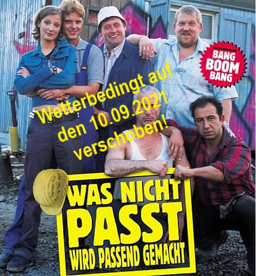 „Open-Air-Kino-Event wird wetterbedingt auf den 10.Septemeber verschoben“